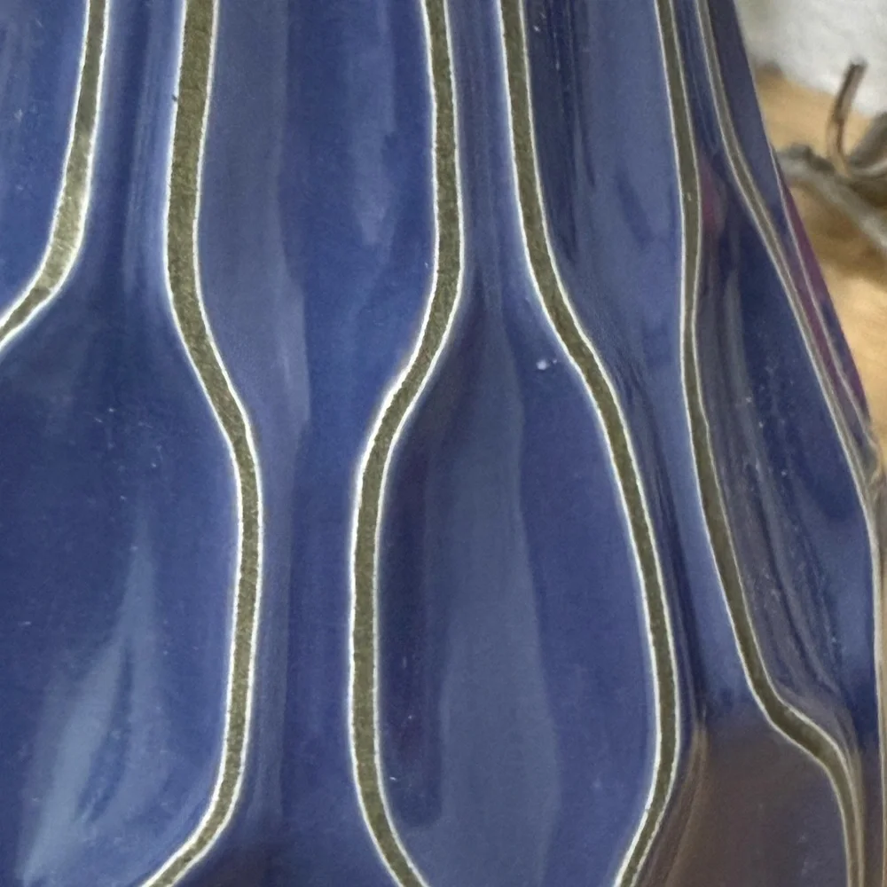 Katherine Blue Ceramic Vase, 12